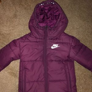 purple jacket nike